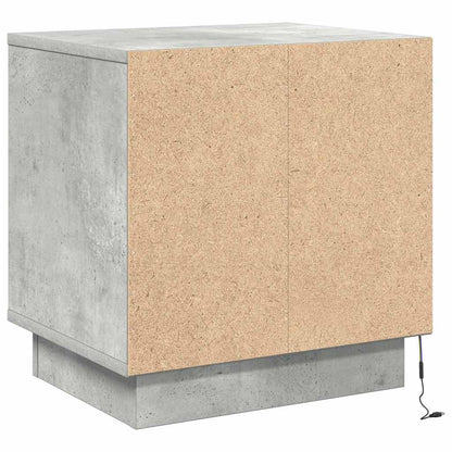 Nachttisch 2 stk. Beton Grau 44 x 34,5 x 45 cm Holzwerkstoff