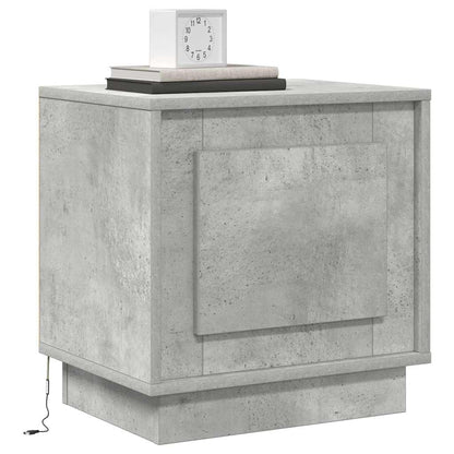 Nachttisch 2 stk. Beton Grau 44 x 34,5 x 45 cm Holzwerkstoff