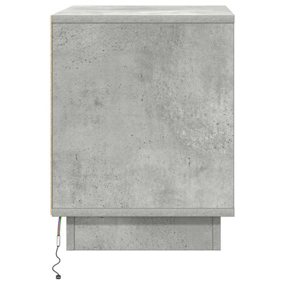 Nachttisch 2 stk. Beton Grau 44 x 34,5 x 45 cm Holzwerkstoff