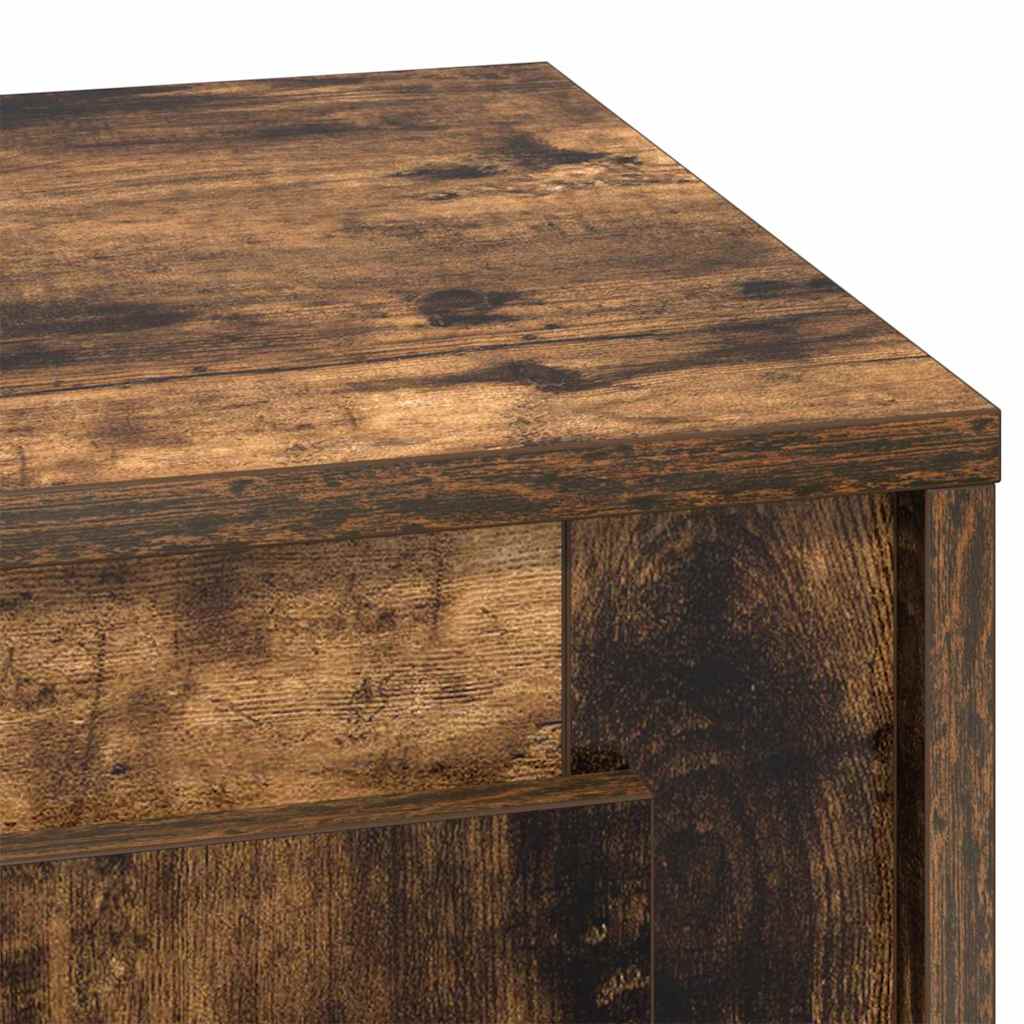 Nachttisch 2 pcs Räuchereiche 44 x 34.5 x 45 cm Holzwerkstoff