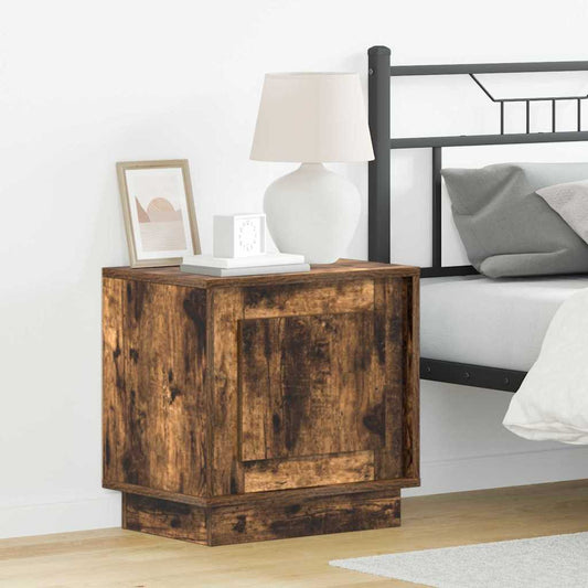 Nachttisch 2 pcs Räuchereiche 44 x 34.5 x 45 cm Holzwerkstoff
