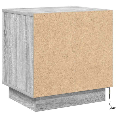 Nachttisch Grau 44 x 34,5 x 45 cm Holzwerkstoff