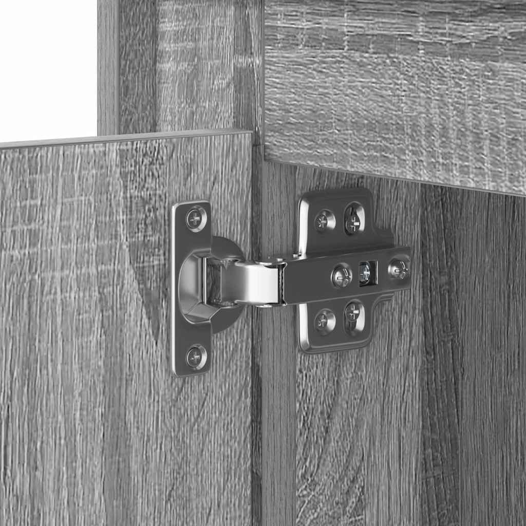 Nachttisch 2 stk. Grau 44 x 34,5 x 45 cm Holzwerkstoff