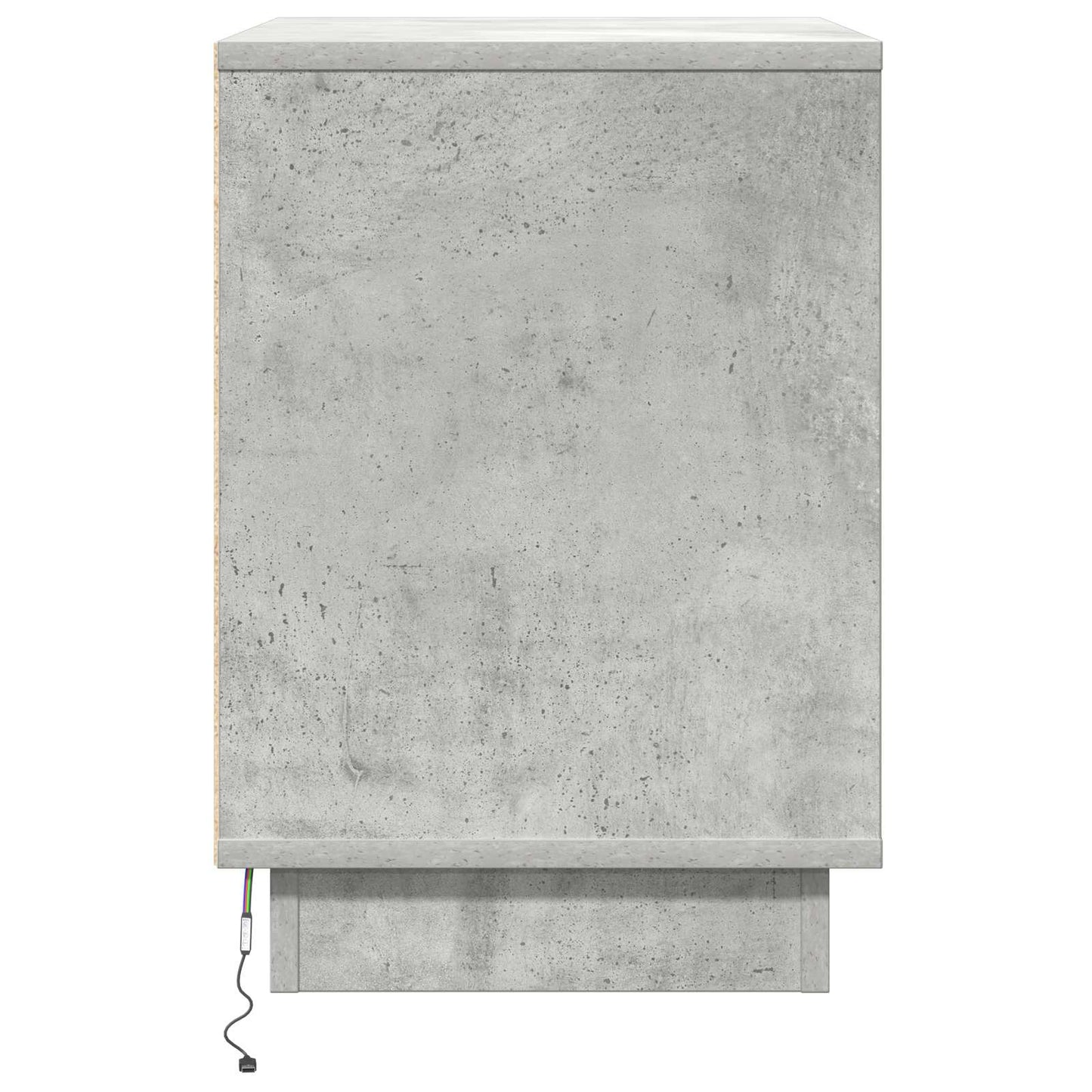Nachttisch Beton Grau 50 x 34,5 x 50 cm Holzwerkstoff