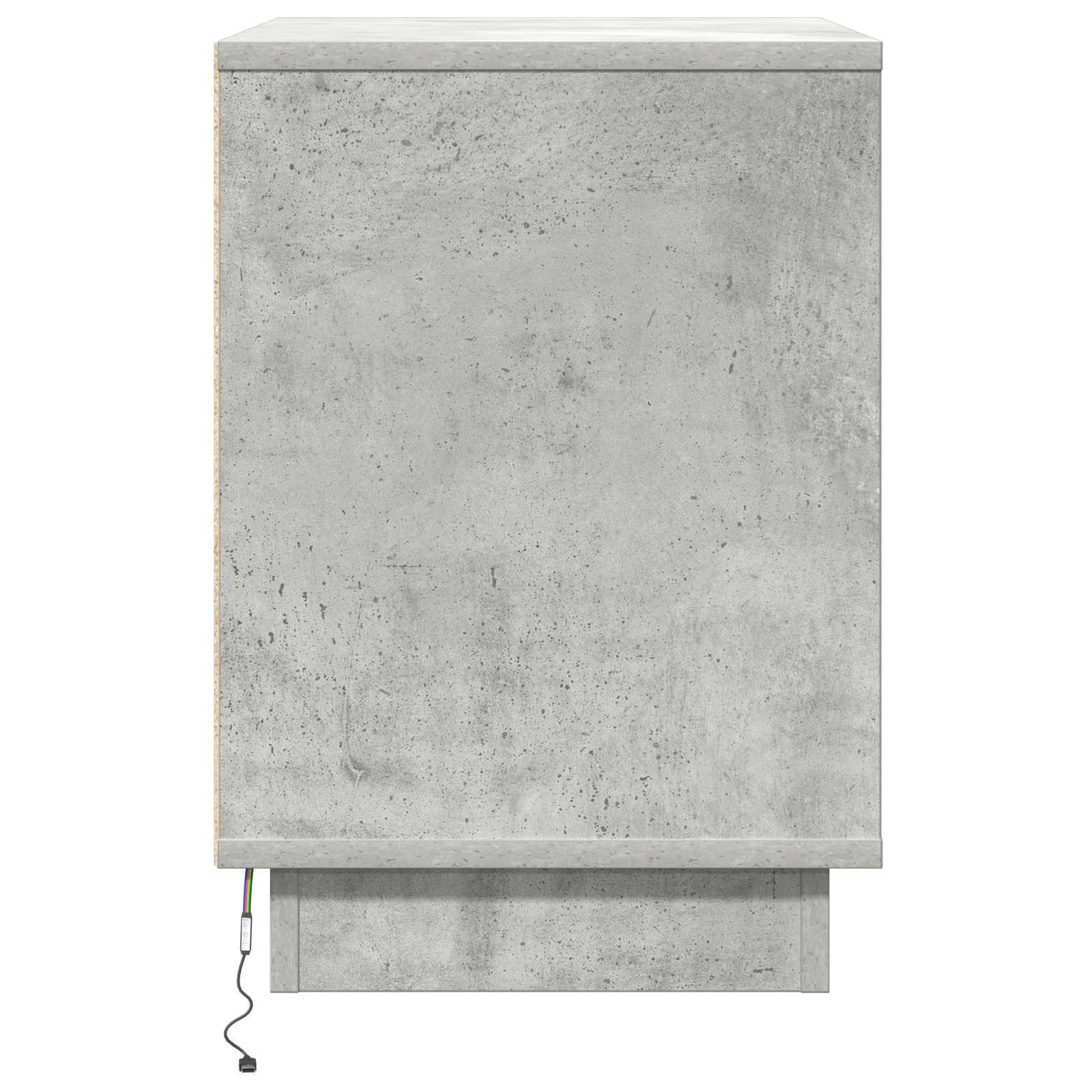 Nachttisch Beton Grau 50 x 34,5 x 50 cm Holzwerkstoff