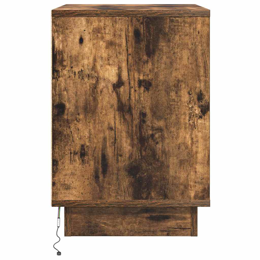 Nachttisch 2 pcs Räuchereiche 50 x 34,5 x 50 cm Holzwerkstoff