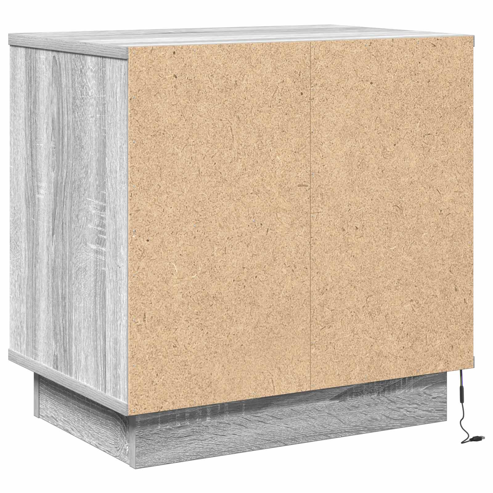 Nachttisch 2 stk. Grau 50 x 34,5 x 50 cm Holzwerkstoff