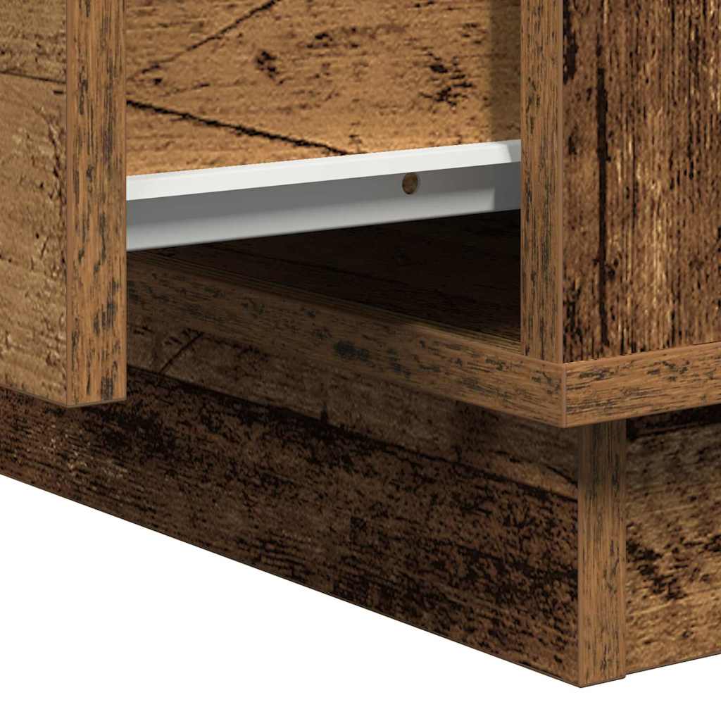 Nachttisch Altholz 50 x 34,5 x 50 cm Holzwerkstoff