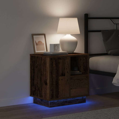 Nachttisch Altholz 50 x 34,5 x 50 cm Holzwerkstoff