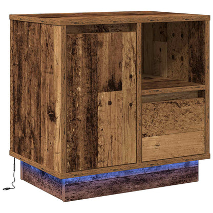 Nachttisch Altholz 50 x 34,5 x 50 cm Holzwerkstoff