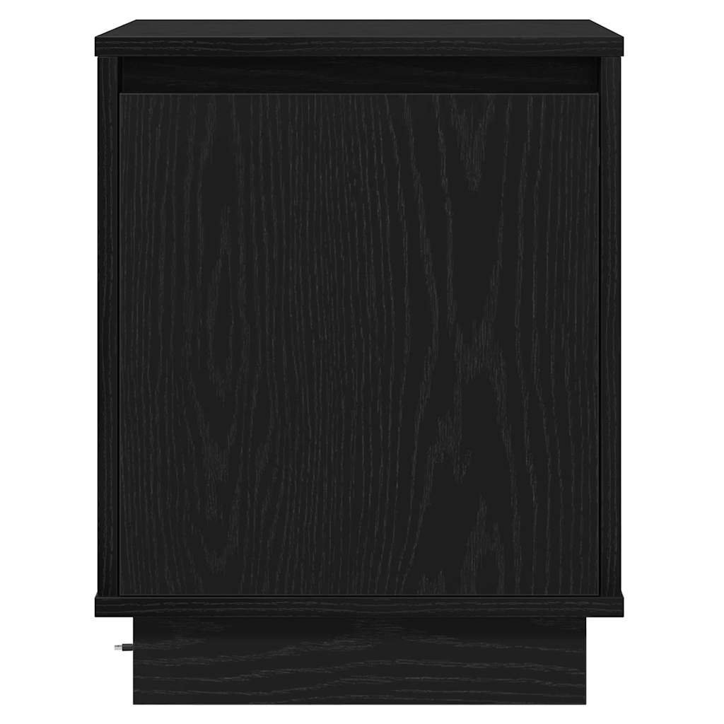 Nachttisch mit 2 pcs Schwarz 39 x 34,5 x 50 cm Holzwerkstoff