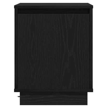 Nachttisch 2 stk. Schwarz Eichen-Optik 39 x 34,5 x 50 cm