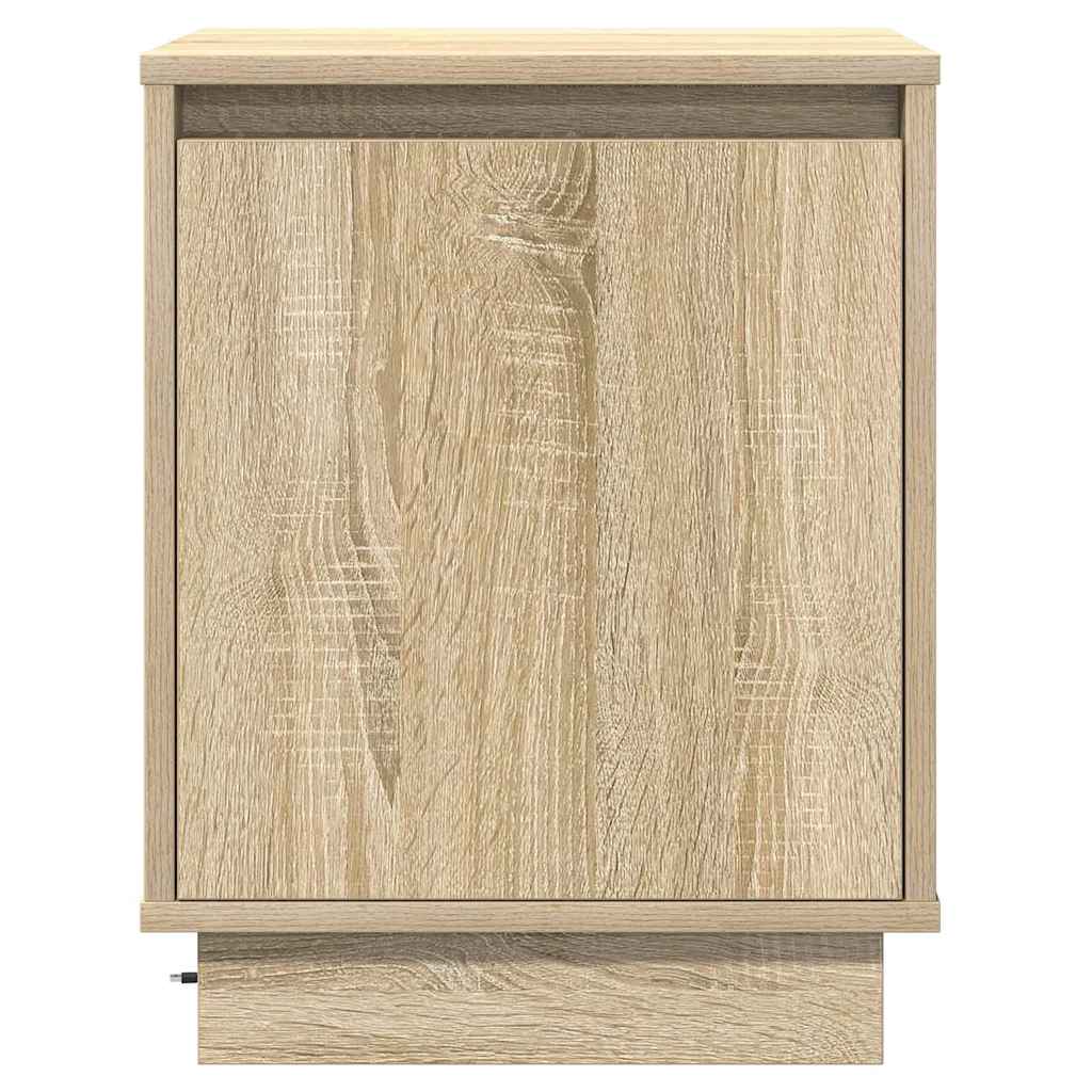 Nachttisch mit Sonoma-Eiche 39 x 34,5 x 50 cm Holzwerkstoff