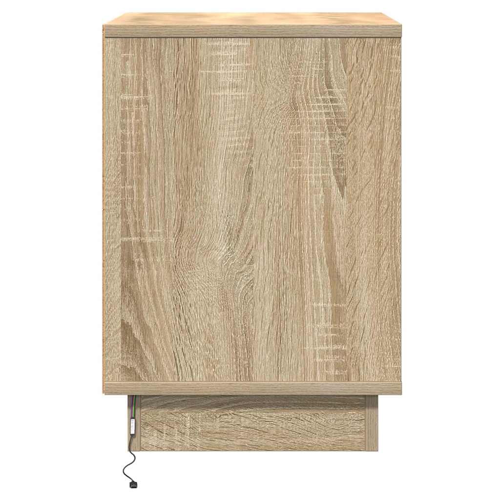 Nachttisch 2 pcs Sonoma Eiche 39 x 34,5 x 50 cm Holzwerkstoff