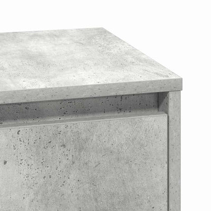 Nachttisch 2 stk. Beton Grau 39 x 34,5 x 50 cm Holzwerkstoff