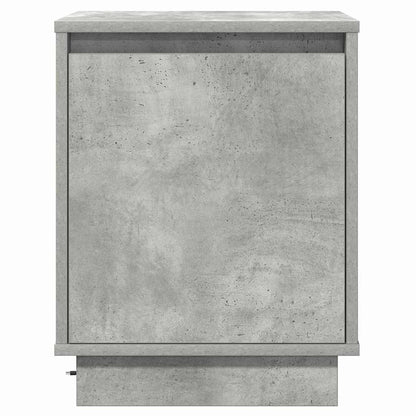 Nachttisch 2 stk. Beton Grau 39 x 34,5 x 50 cm Holzwerkstoff