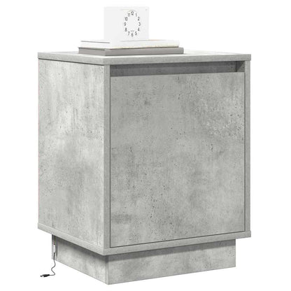 Nachttisch 2 stk. Beton Grau 39 x 34,5 x 50 cm Holzwerkstoff
