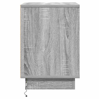 Nachttisch Grau 39 x 34,5 x 50 cm Holzwerkstoff