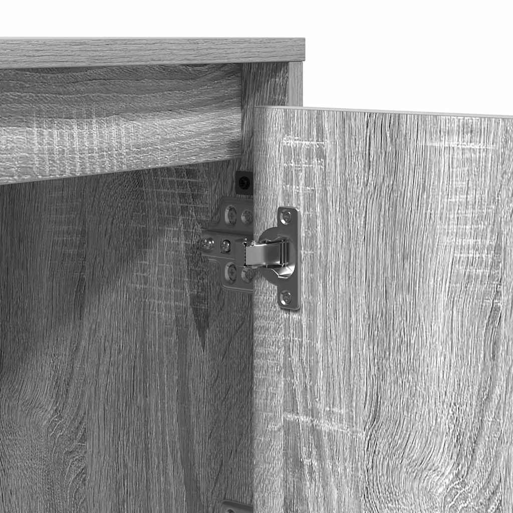 Nachttisch 2 stk. Grau 39 x 34,5 x 50 cm Holzwerkstoff