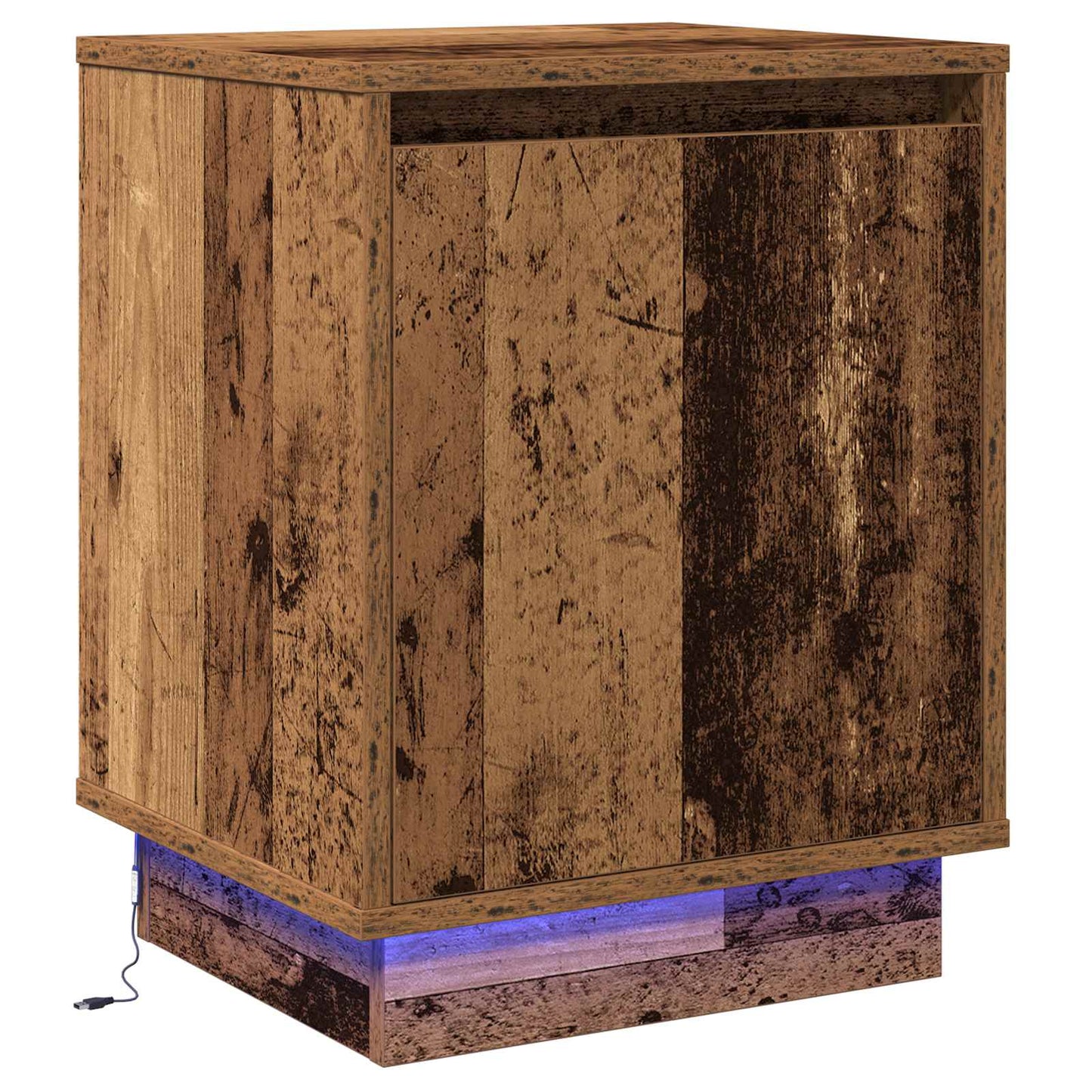 Nachttisch Altholz 39 x 34,5 x 50 cm Holzwerkstoff