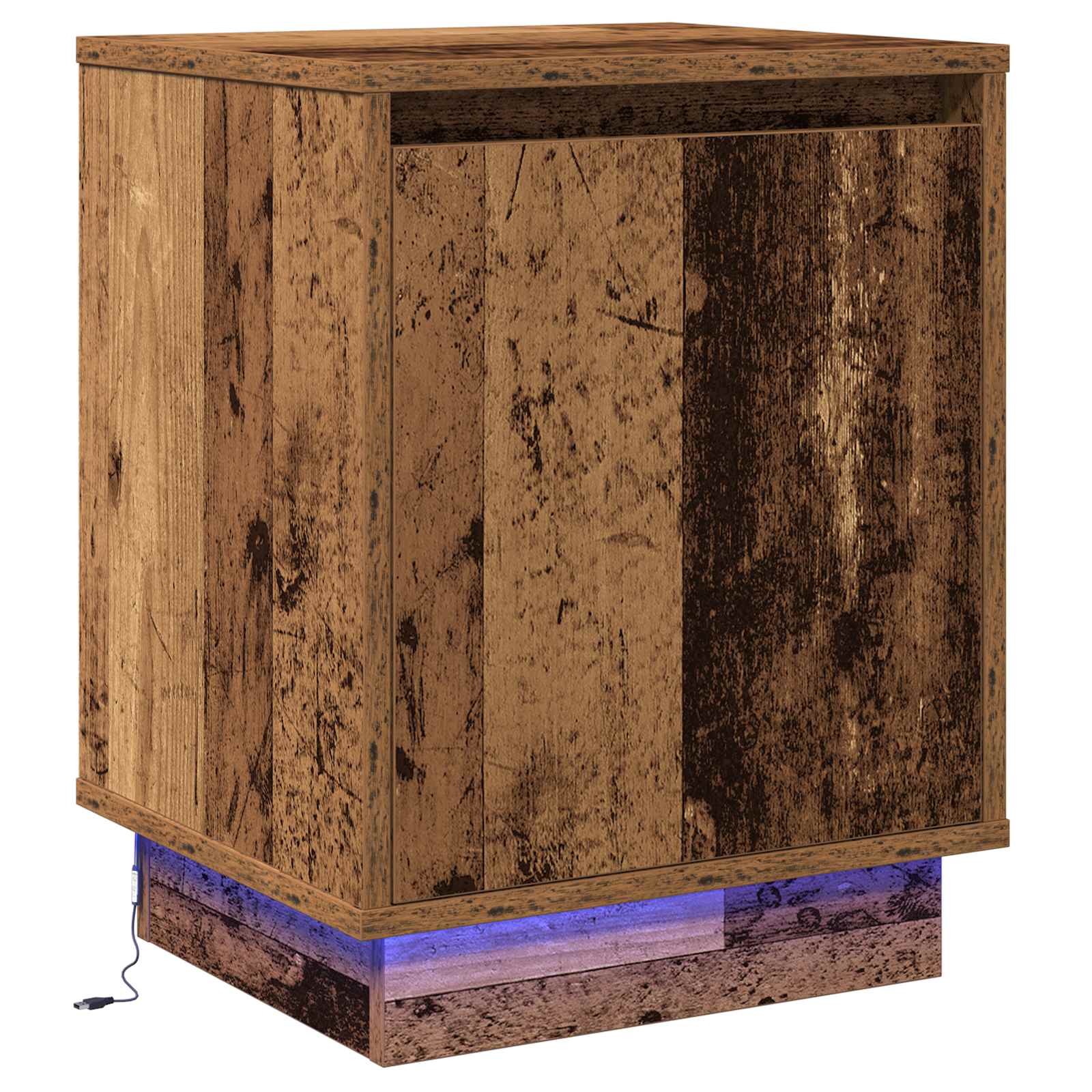 Nachttisch Altholz 39 x 34,5 x 50 cm Holzwerkstoff