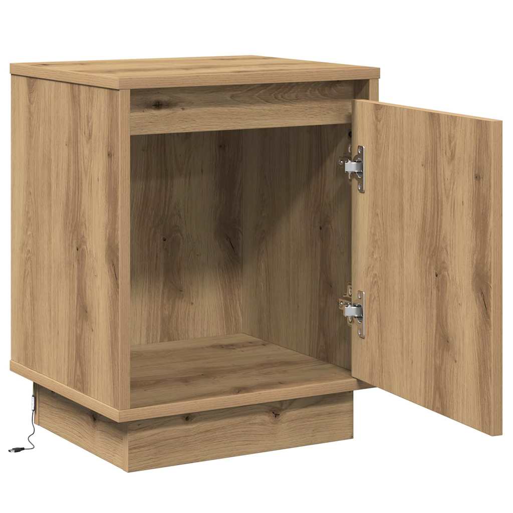 Nachttisch mit Artisan-Eiche 39 x 34,5 x 50 cm Holzwerkstoff