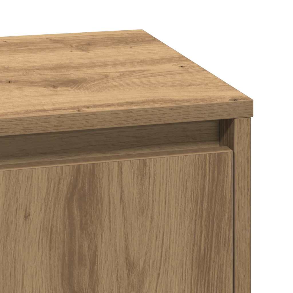 Nachttisch 2 stk. Artisan-Eiche 39 x 34,5 x 50 cm Holzwerkstoff