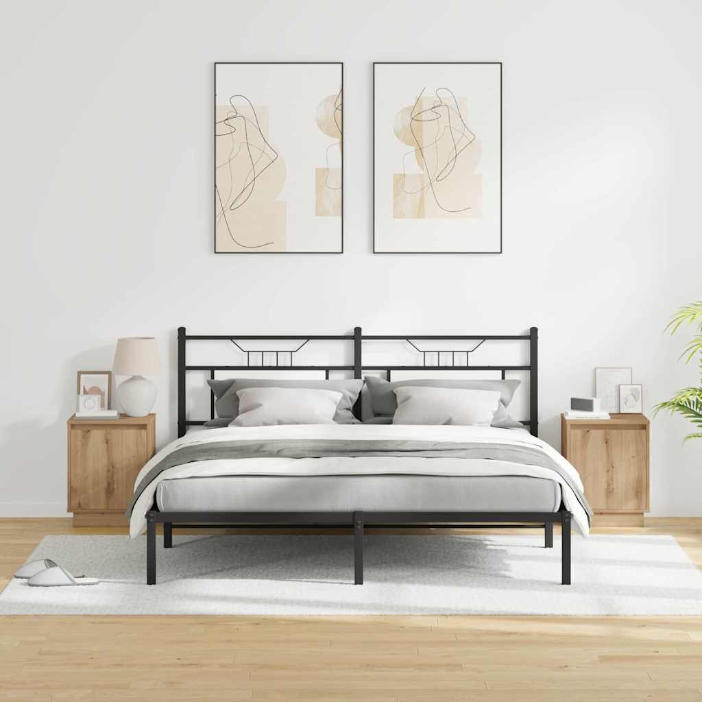 Nachttisch 2 stk. Artisan-Eiche 39 x 34,5 x 50 cm Holzwerkstoff