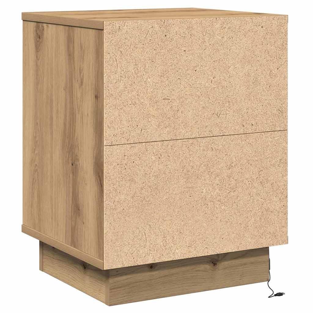 Nachttisch 2 stk. Artisan-Eiche 39 x 34,5 x 50 cm Holzwerkstoff