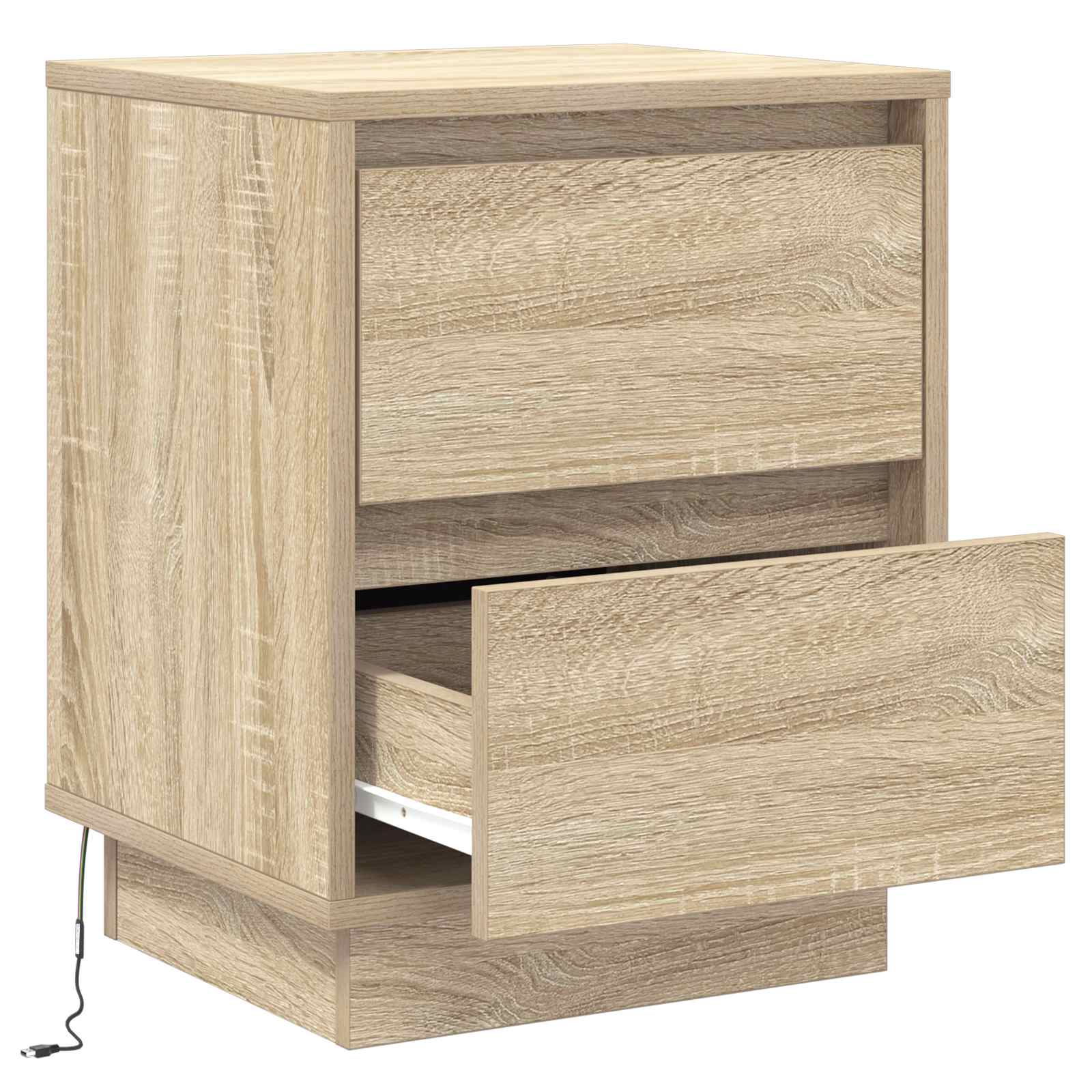 Nachttisch Sonoma-Eiche 39 x 34,5 x 50 cm Holzwerkstoff