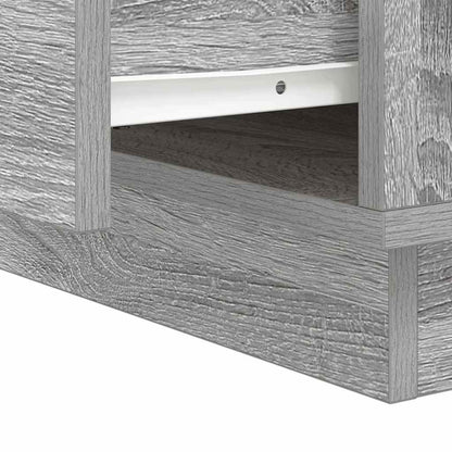 Nachttisch Grau 39 x 34,5 x 50 cm Holzwerkstoff