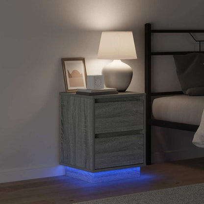 Nachttisch Grau 39 x 34,5 x 50 cm Holzwerkstoff