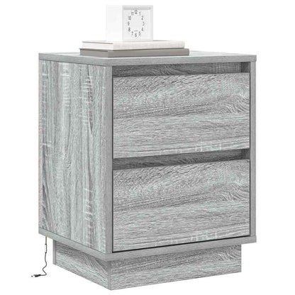 Nachttisch Grau 39 x 34,5 x 50 cm Holzwerkstoff