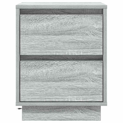 Nachttisch 2 stk. Grau 39 x 34,5 x 50 cm Holzwerkstoff