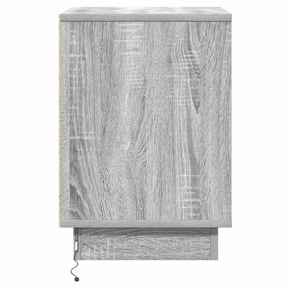 Nachttisch 2 stk. Grau 39 x 34,5 x 50 cm Holzwerkstoff