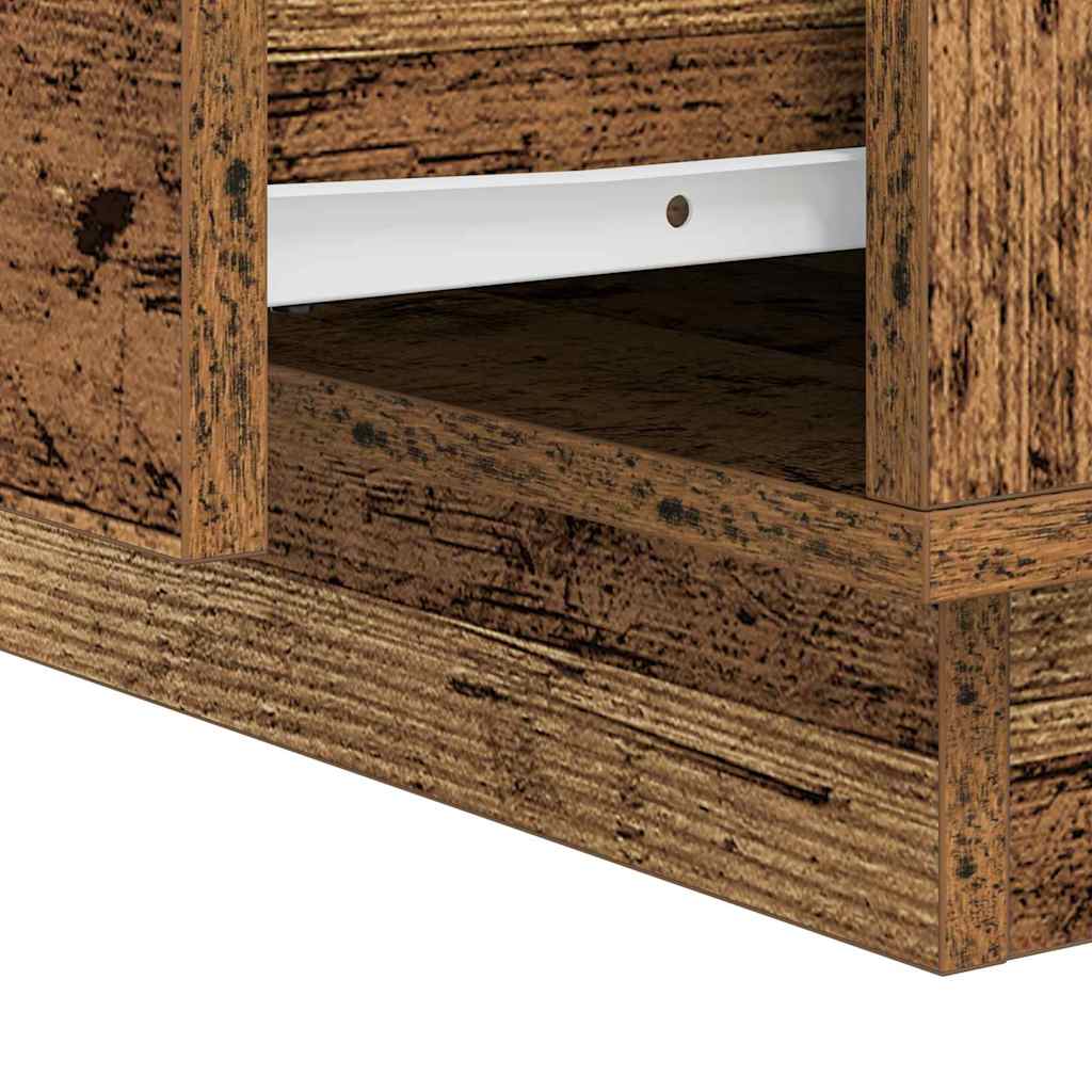 Nachttisch 2 stk. Altholz 39 x 34,5 x 50 cm Holzwerkstoff