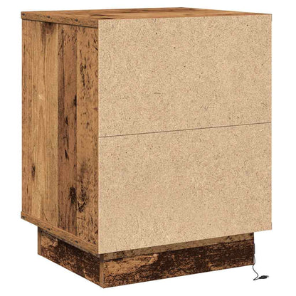 Nachttisch 2 stk. Altholz 39 x 34,5 x 50 cm Holzwerkstoff
