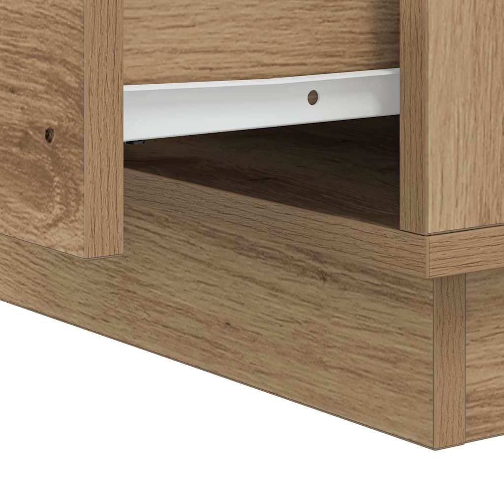 Nachttisch 2 stk. Artisan-Eiche 39 x 34,5 x 50 cm Holzwerkstoff