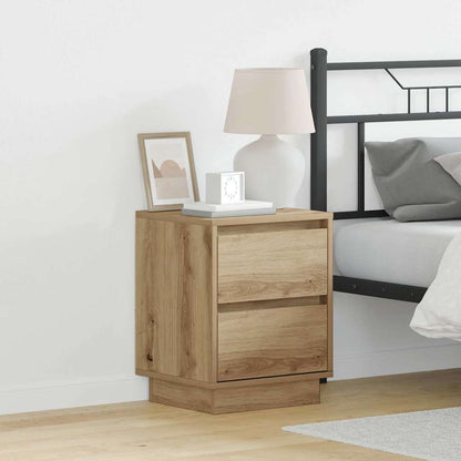 Nachttisch 2 stk. Artisan-Eiche 39 x 34,5 x 50 cm Holzwerkstoff