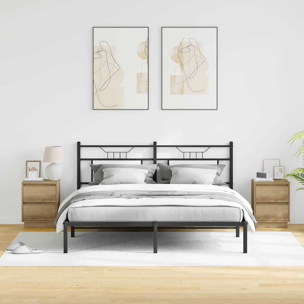 Nachttisch 2 stk. Artisan-Eiche 39 x 34,5 x 50 cm Holzwerkstoff