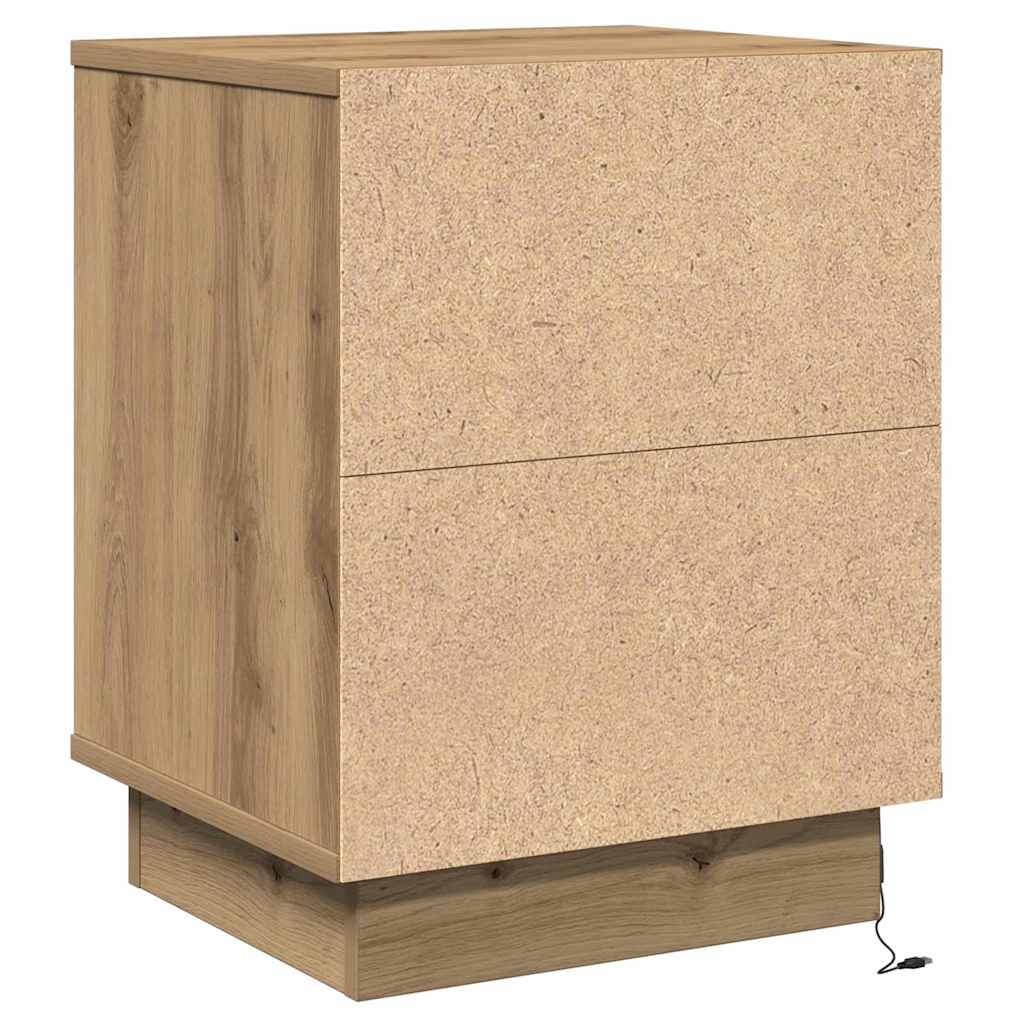 Nachttisch 2 stk. Artisan-Eiche 39 x 34,5 x 50 cm Holzwerkstoff