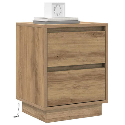 Nachttisch 2 stk. Artisan-Eiche 39 x 34,5 x 50 cm Holzwerkstoff