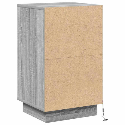 Nachttisch Grau 39 x 34,5 x 65 cm Holzwerkstoff