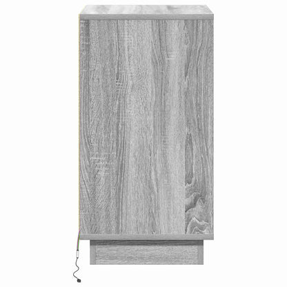 Nachttisch Grau 39 x 34,5 x 65 cm Holzwerkstoff