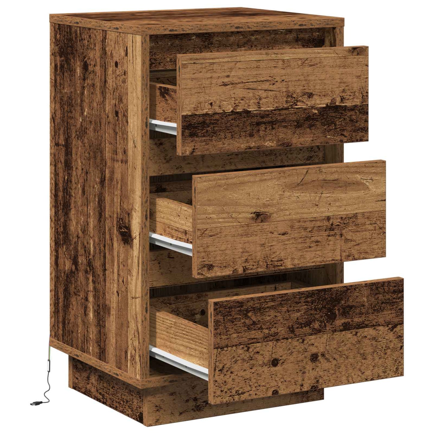 Nachttisch Altholz 39 x 34,5 x 65 cm Holzwerkstoff