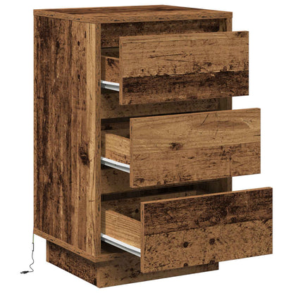 Nachttisch Altholz 39 x 34,5 x 65 cm Holzwerkstoff