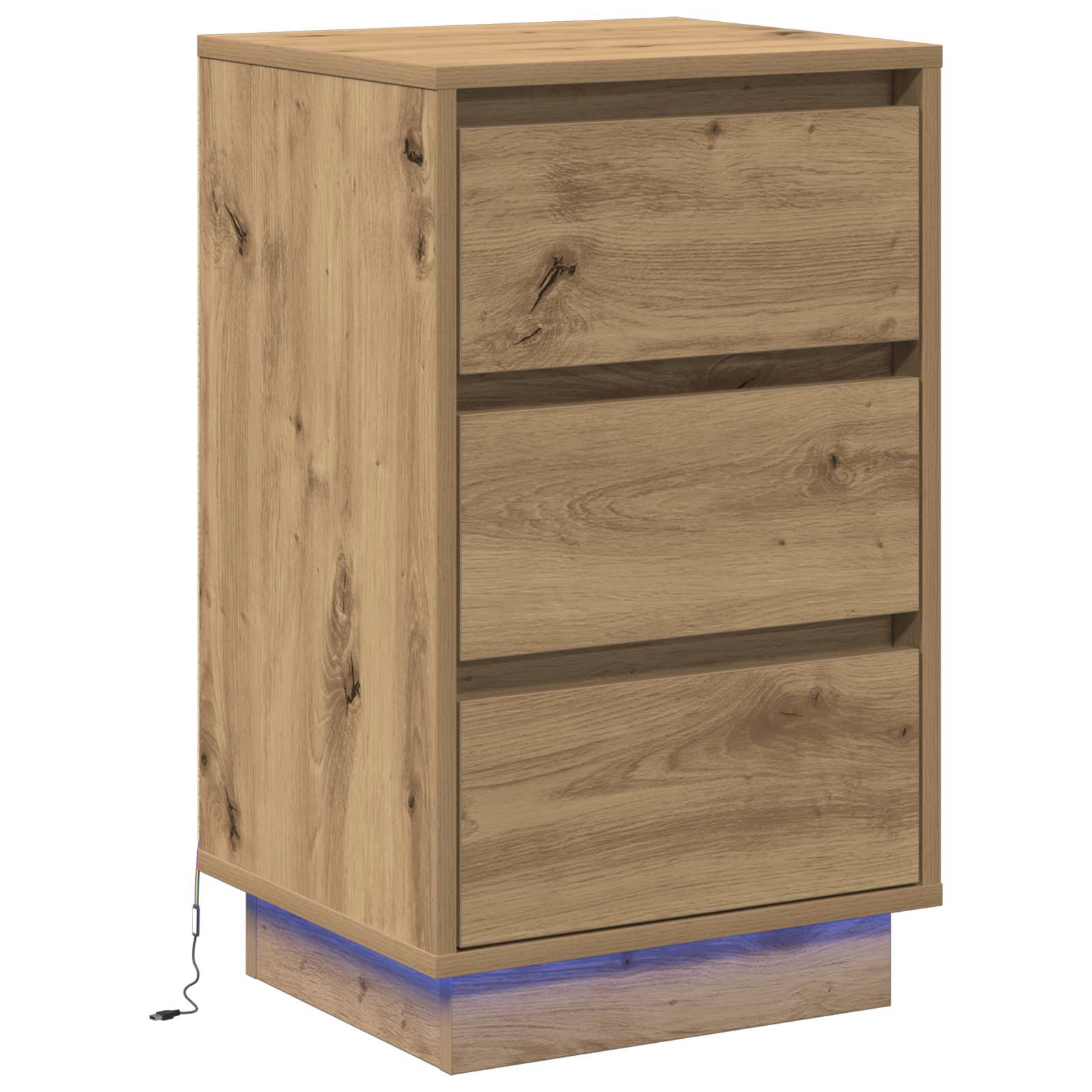 Nachttisch Artisan-Eiche 39 x 34,5 x 65 cm Holzwerkstoff