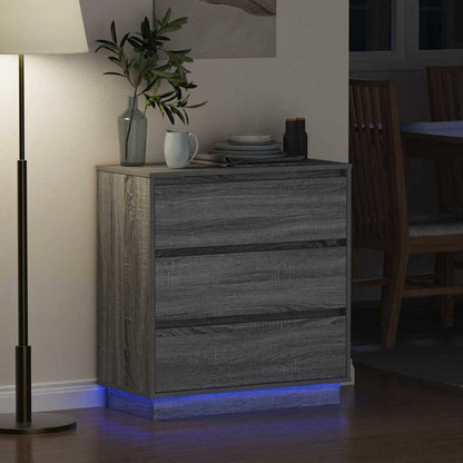 Nachttisch Grau 71 x 34,5 x 75 cm Holzwerkstoff