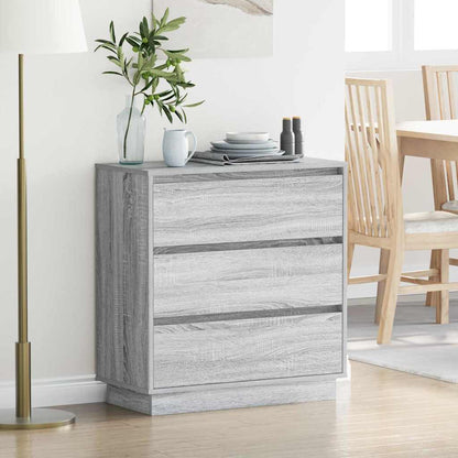 Nachttisch Grau 71 x 34,5 x 75 cm Holzwerkstoff