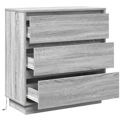 Nachttisch Grau 71 x 34,5 x 75 cm Holzwerkstoff
